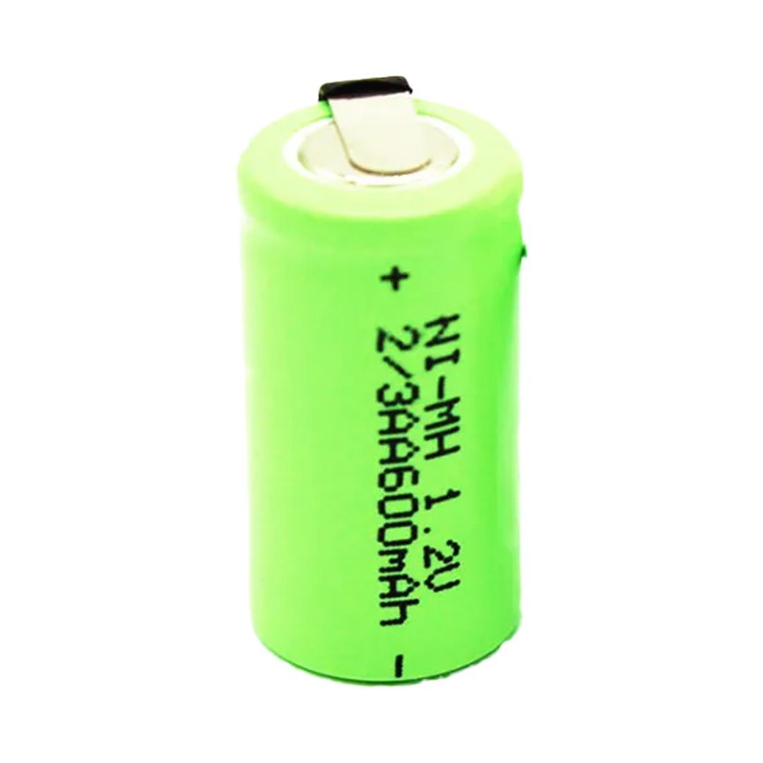 1.2 Volt 600 Mah Nı-mh 2/3aa Şarj Edilebilir Puntalı Lityum Pil (4172)