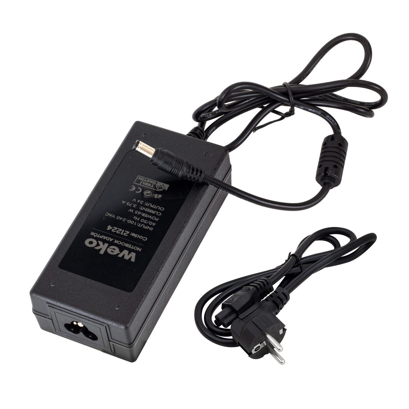 Weko 24 Volt 3.75 Amper 65 Watt 5.5*2.5 Uçlu Notebook Adaptör Yerli Üretim (4172)