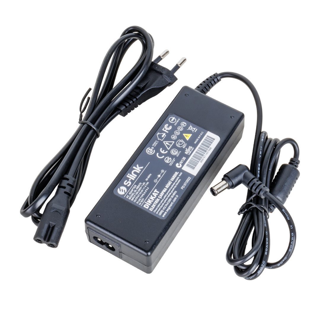 S-lınk Sl-nba70 90w 19.5 Volt 4.74 Amper 6.5x4.4 Uçlu Sony Notebook Adaptör (samsung Led Tv) (4172)