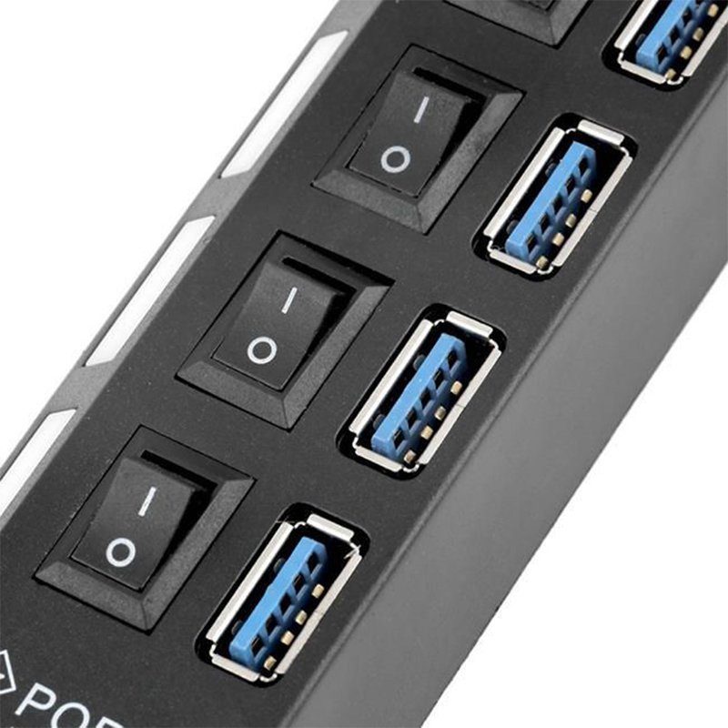 4 Port Anahtarlı Usb 3.0 30 Cm Kablolu Usb Hub Çoklayıcı (4172)