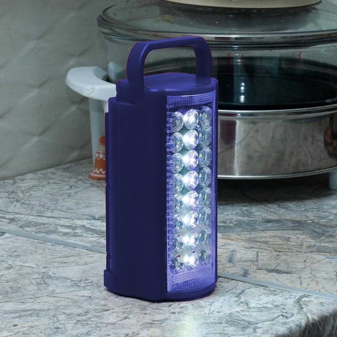 24 Ledli Şarjlı Işıldak (6v4a Akülü * Powerbank Özellikli) (4172)