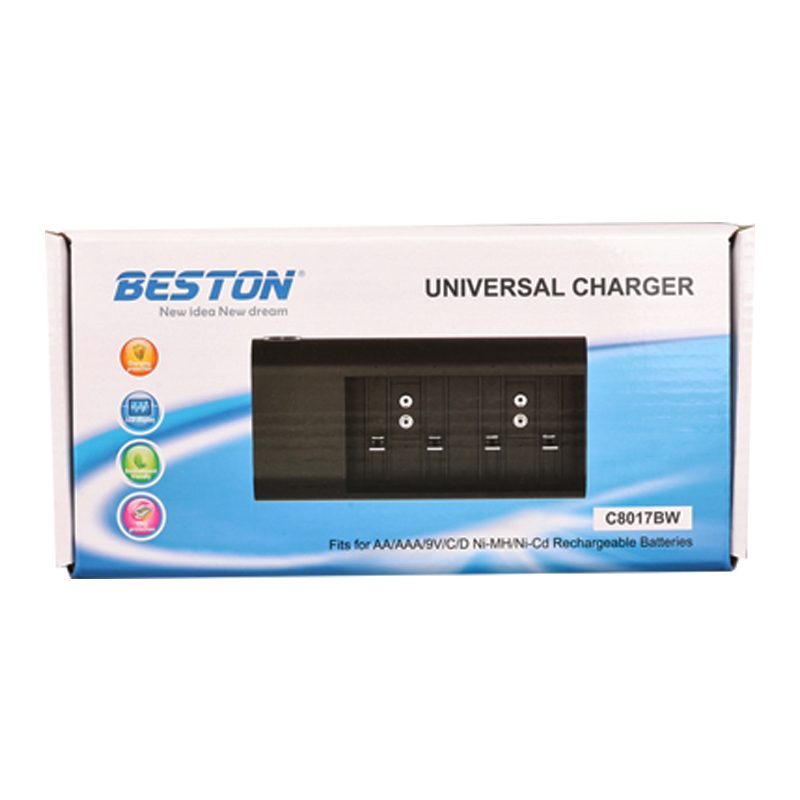 Beston C8017bw Aa/aaa/9v/c Boy/d Boy Tüm Boy Pil Şarj Cihazı (4172)