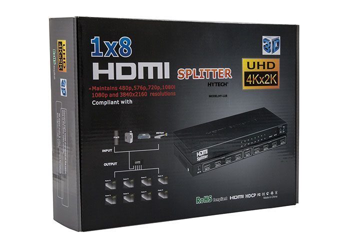 Hytech Hy-lu8 8 Port 4kx2k Hdmı Splıtter Dağıtıcı (4172)