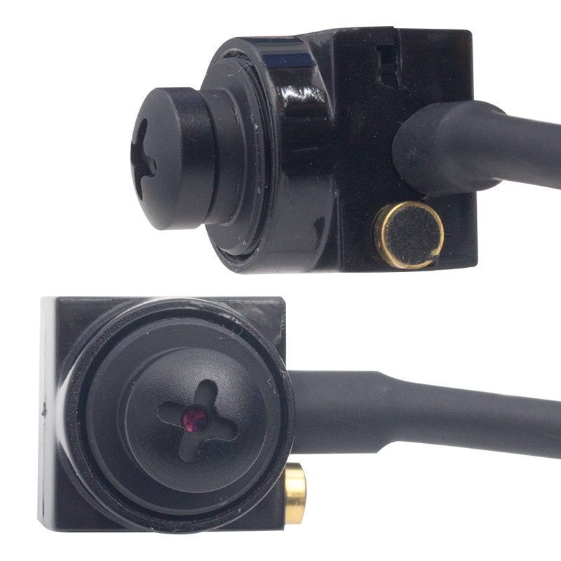 3.6mm 800 Tvl 1/4 Sensor Mikrofonlu Siyah Vida Model Mini Kamera (4172)