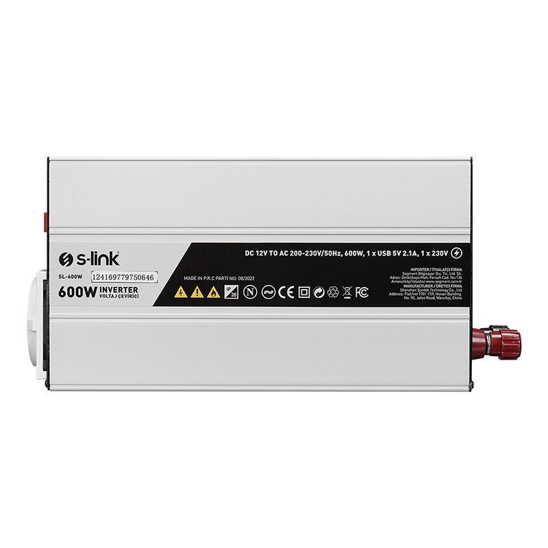 S-lınk Sl-600w 600w Dc12v-ac230v Inverter (4172)