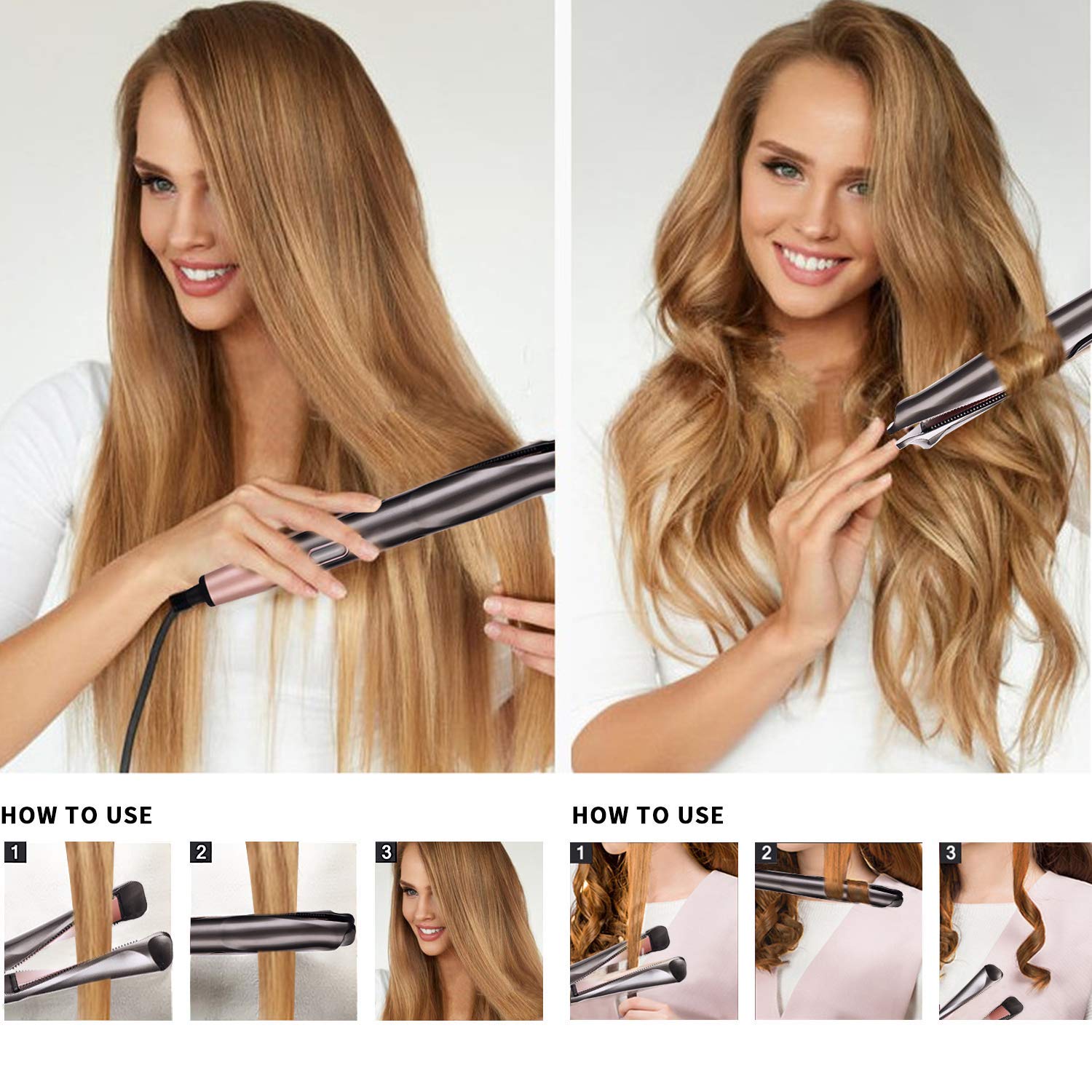 2 İn 1 Curl Straight Confidence Saç Düzleştirici (4172)