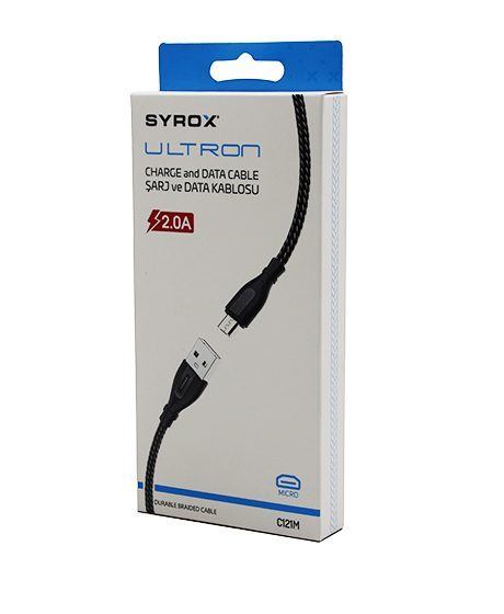 Ultron Mıcro Usb Örgülü 2.0a Mikro Samsung Şarj - Data Kablosu C121m (4172)