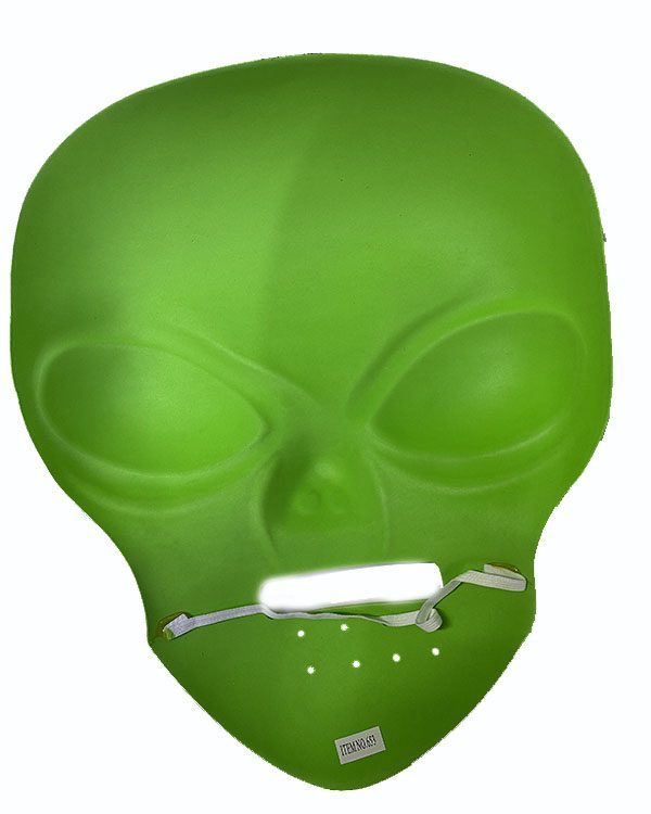 Ghoulish Productions Green Alien Mask 45x30 Cm ( Uzaylı ) (4172)