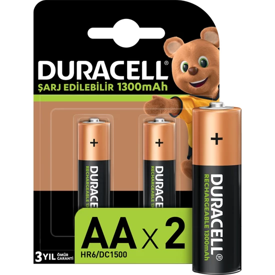 Duracell 1300 Mah Şarjlı Kalem Pil 2li (4172)