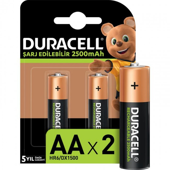 Duracell 2500 Mah 2li Şarjlı Kalem Pil (4172)