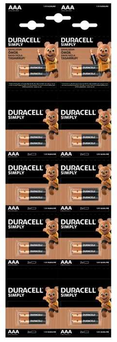 Duracell Aaa Kartela Pil 20li (4172)