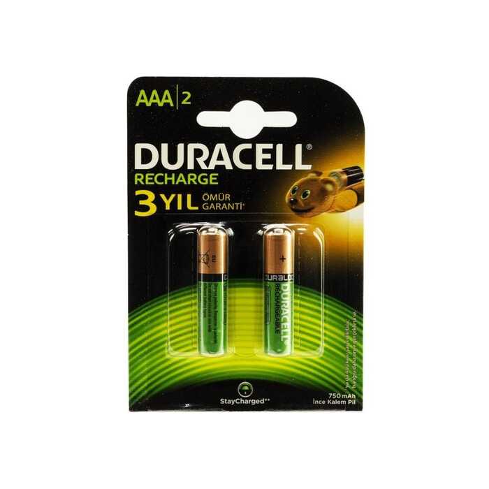 Duracell 750 Mah Şarjlı İnce Pil 2&apos;li (4172)