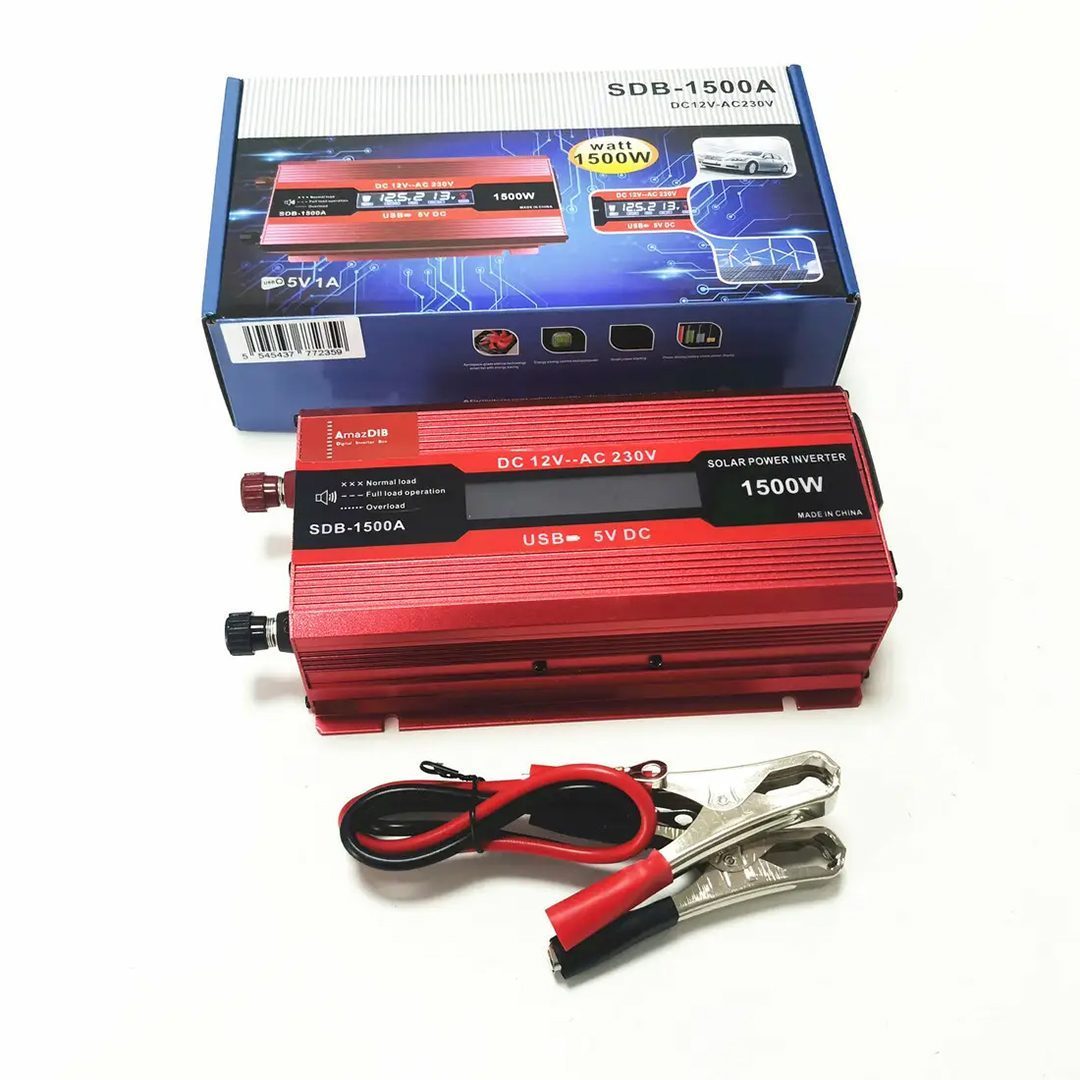 12 Volt - 1500 Watt Lcd Ekranlı Usbli Power Inverter (4172)