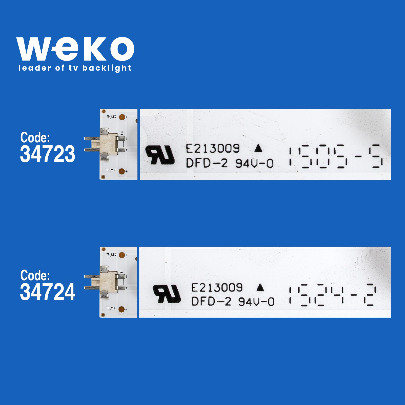 Wkset-5040 34723x6 34724x6 Arcelik_49_athena_6x6+6x6_2121c_6s1p_nh 12 Adet Led Bar (4172)