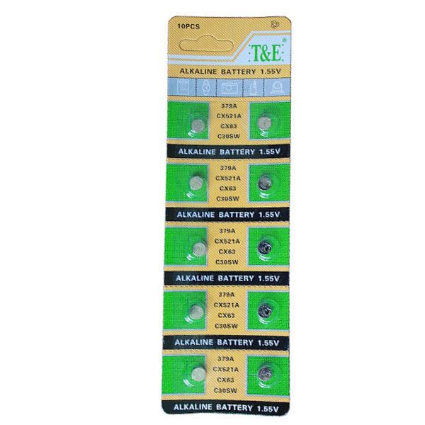 Ag-0 Alkalin Lr521/379 Düğme Pil (10lu Paket) (4172)