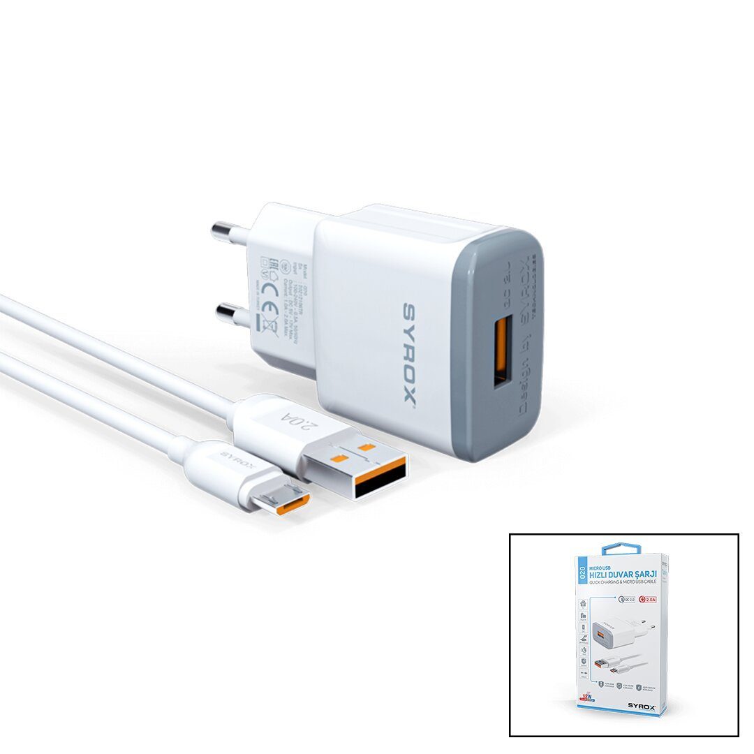 Mıcro - Usb Set Samsung Mikro Ev Şarj Aleti 2.0a (4172)