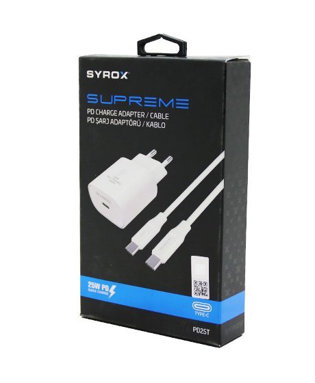 Supreme Type-c To Type-c Hızlı Ev Şarj Seti  3.0a 25w Pd (4172)