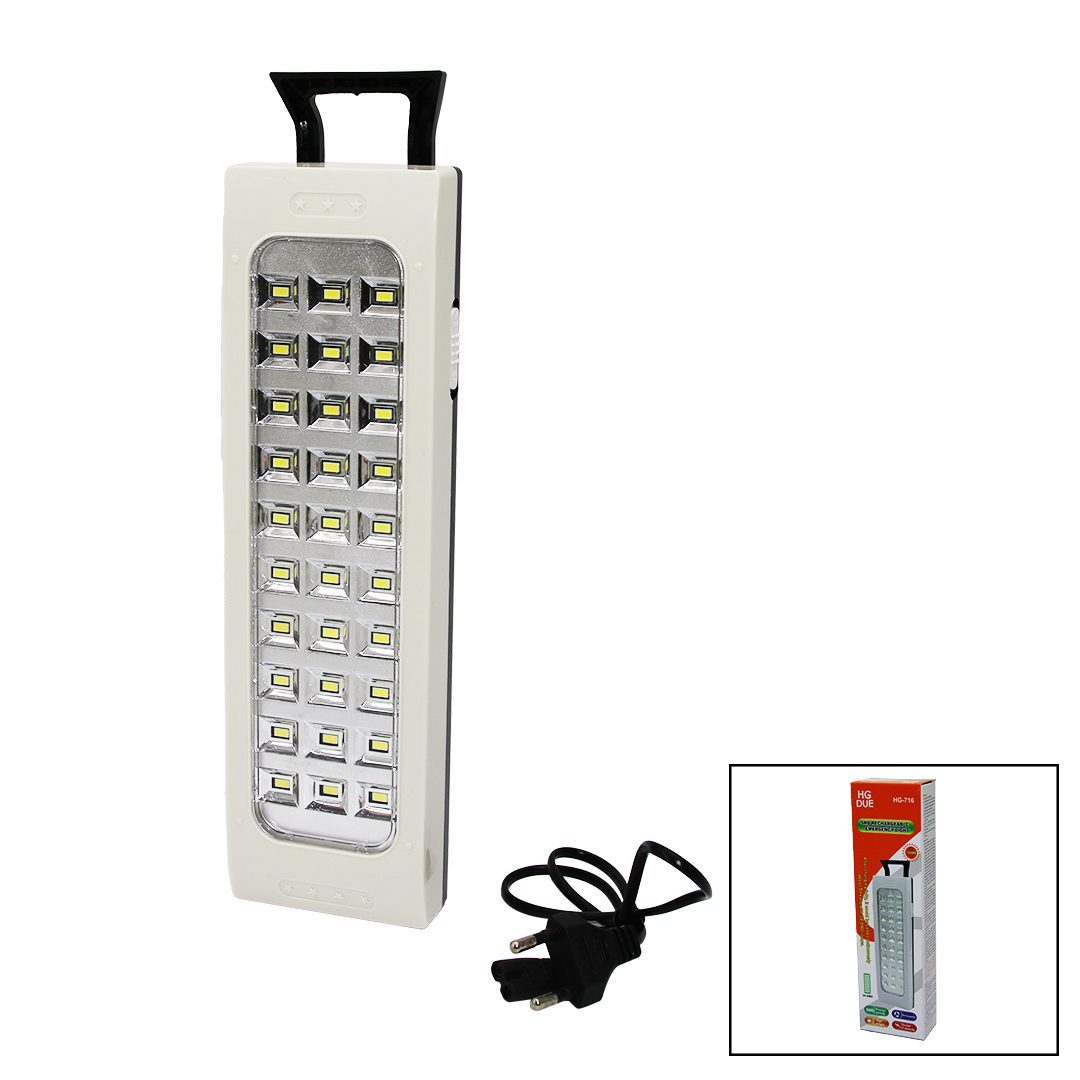 30smd Led Lamba Işıldak Fener Fiş Şarjlı - Kulplu (4172)