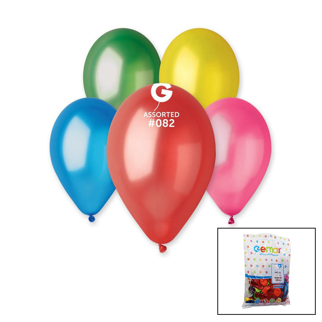 Gm-110-82 Metalik - Karışık Balon 11&apos;&apos; - 28cm - 100 Parça (4172)