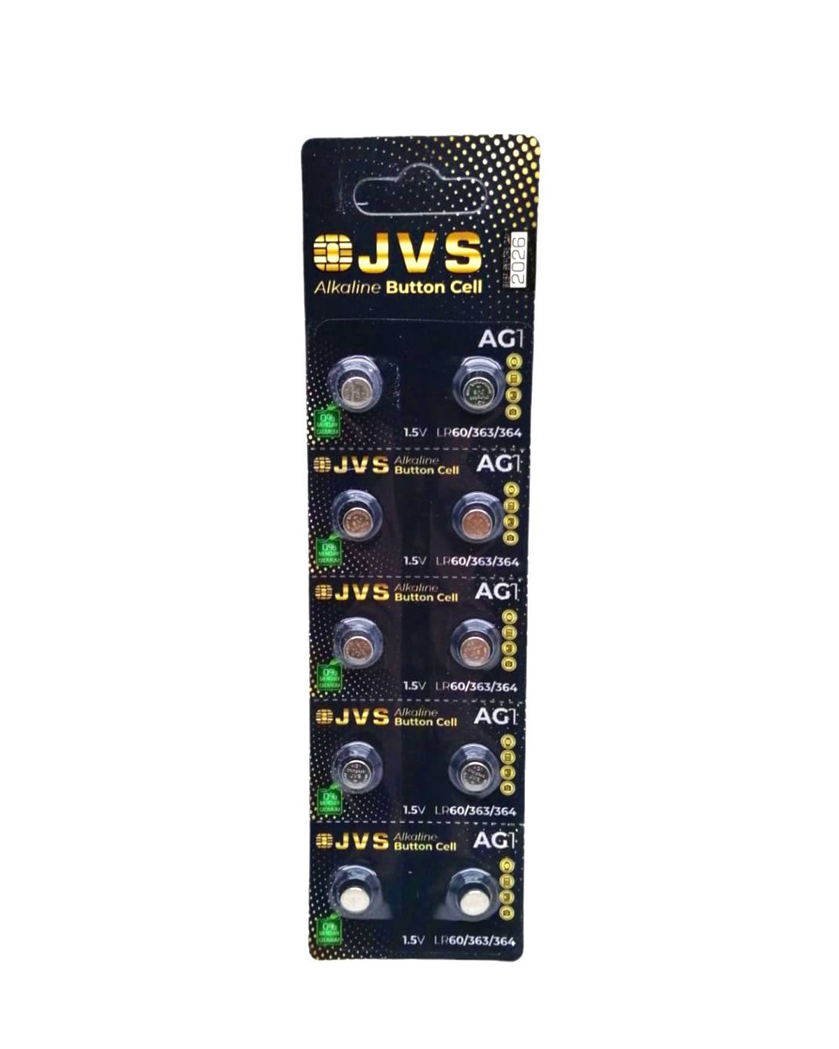 Jvs Ag1 1.5v Lr60 Saat Pili 10lu Kart (4172)