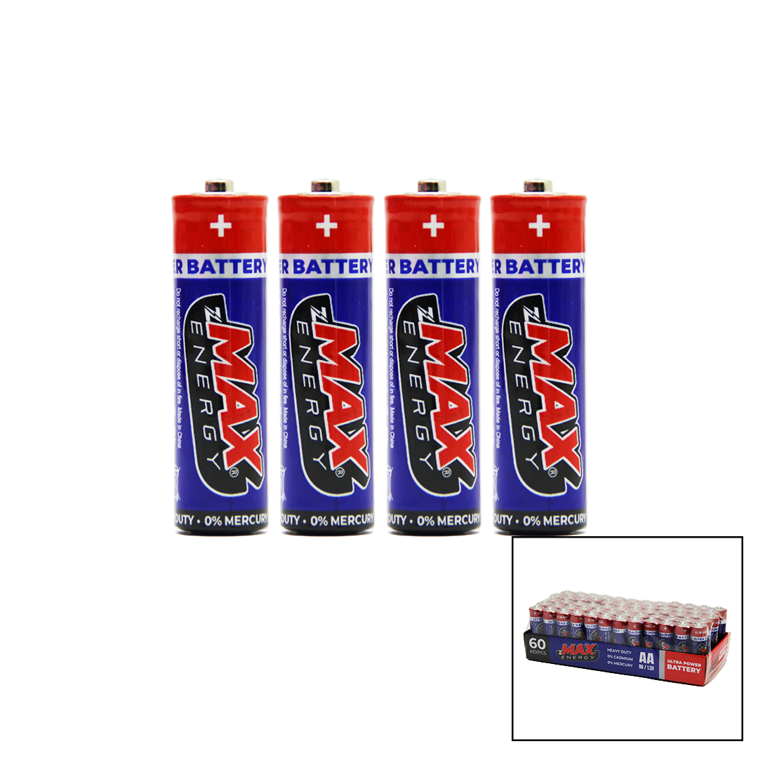 Max Energy Max-0636 Pvc Kalem Pil 60 Parça (4172)