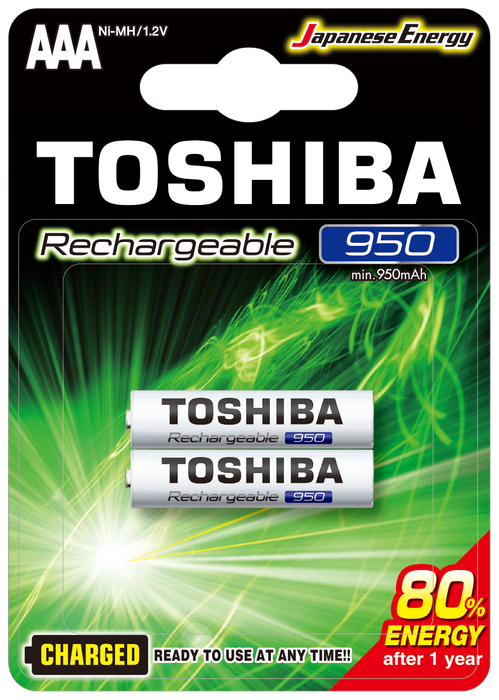 Toshıba 950 Mah Şarjlı İnce Pil 2li (4172)