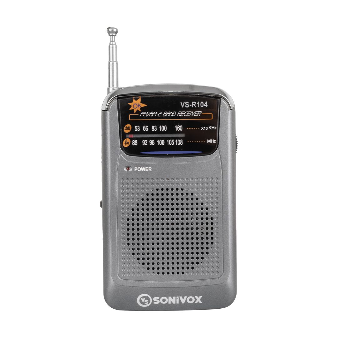 Siyah Renk Cep Tipi Analog Fm Radyo Vs-r104 (4172)