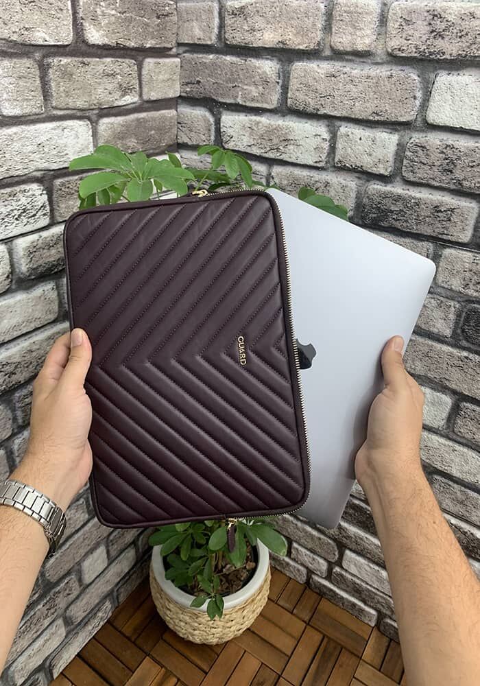 Bordo Mat Üçgen Desen  Clutch Çanta