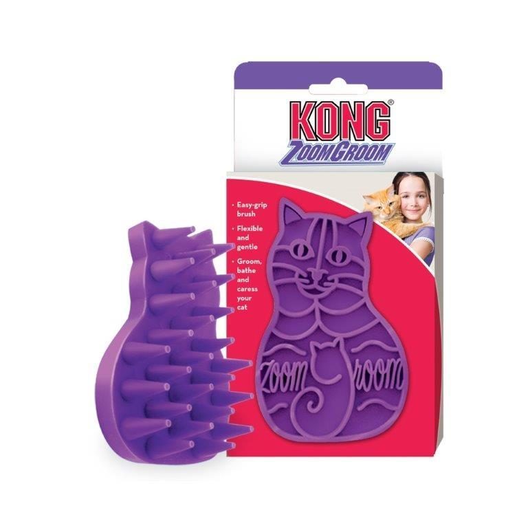 Kong Kedi Tarağı  ZoomGroom Mor 11cm - Lisinya