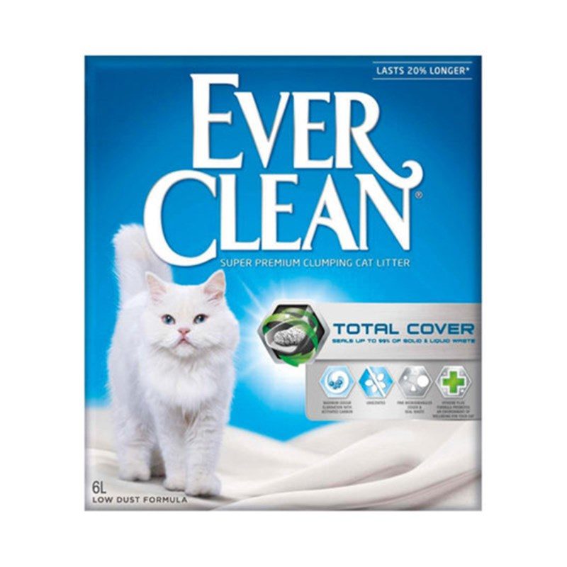 Ever Clean Total Cover Kokusuz Kedi Kumu 6 Lt - Lisinya