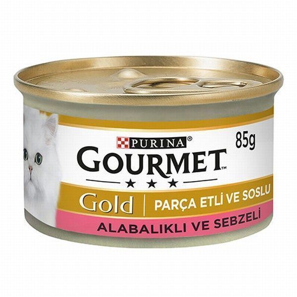 Gourmet Gold Alabalık ve Sebzeli Yetişkin Kedi Konservesi 85 gr - Lisinya