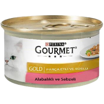 Gourmet Gold Alabalık ve Sebzeli Yetişkin Kedi Konservesi 85 gr - Lisinya