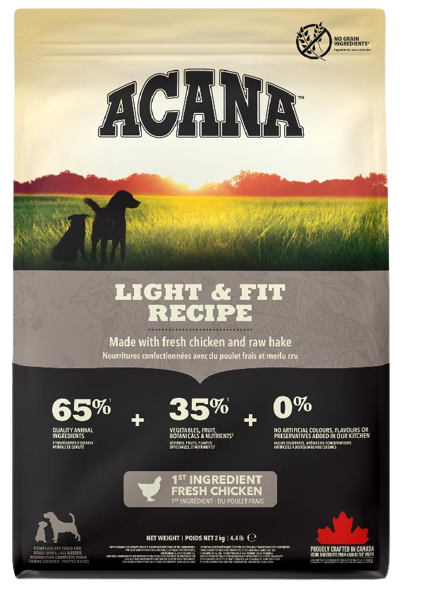 Acana Heritage Light&Fit Yetişkin Köpek Maması 2 Kg - Lisinya