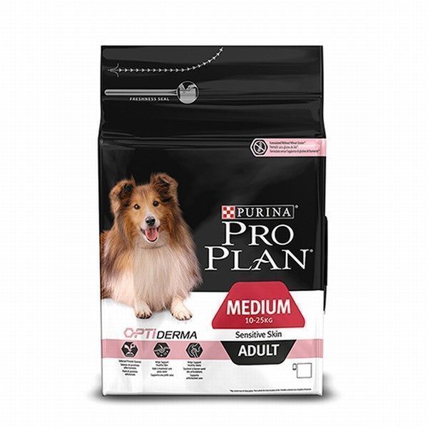 Pro Plan Adult Sensitive Somonlu ve Pirinçli  Yetişkin Kuru Köpek Maması 3 Kg - Lisinya