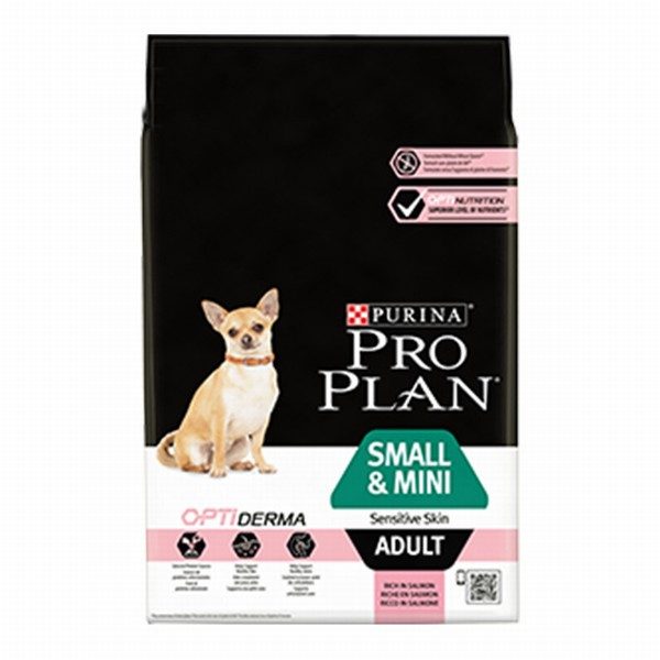 Pro Plan Small & Mini Sensitive Skin Somonlu ve Pirinçli Küçük Irk Yetişkin Köpek Maması 3 Kg - Lisinya