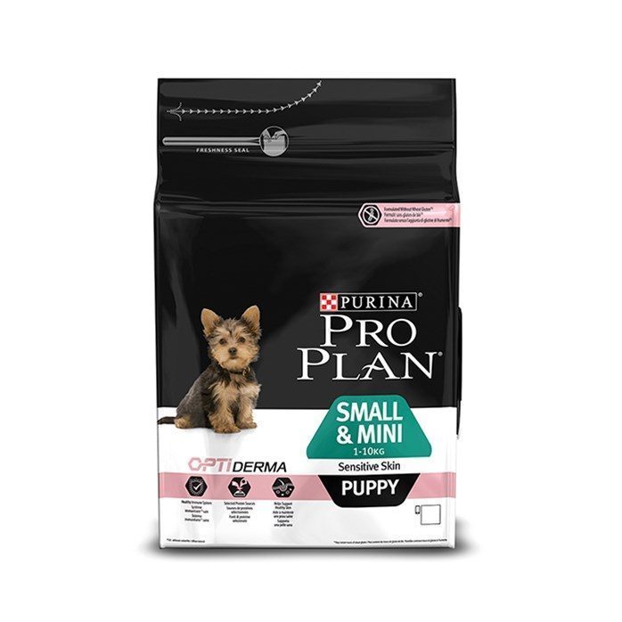 Pro Plan Puppy Small & Mini Sensitive Skin Somonlu ve Pirinçli Küçük Irk Yavru Köpek Maması 3 Kg - Lisinya