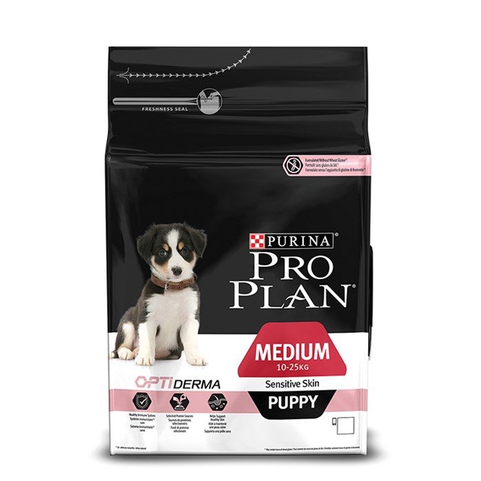 Pro Plan Puppy Medium Sensitive Skin Somonlu Orta Irk Yavru Köpek Maması 3 Kg - Lisinya