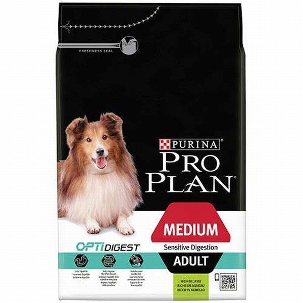 Pro Plan Medium Sensitive Digestion Kuzulu ve Pirinçli Orta Irk Yetişkin Köpek Maması 3 Kg - Lisinya