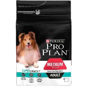 Pro Plan Medium Sensitive Digestion Kuzulu ve Pirinçli Orta Irk Yetişkin Köpek Maması 3 Kg - Lisinya