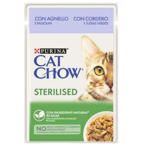 Cat Chow Kuzu Etli Kısırlaştırılmış Yaş Kedi Maması 85 Gr - Lisinya