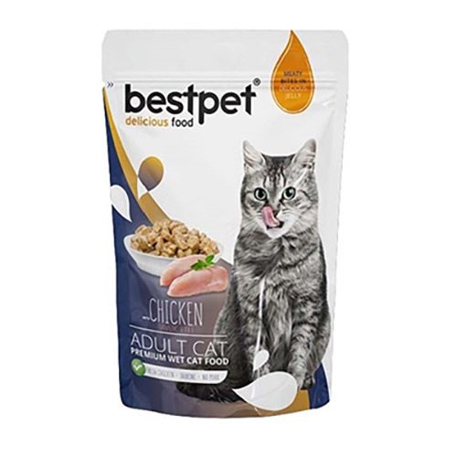 Bestpet Tavuk Etli Yetişkin Kedi Pouch Konserve 85 Gr - Lisinya