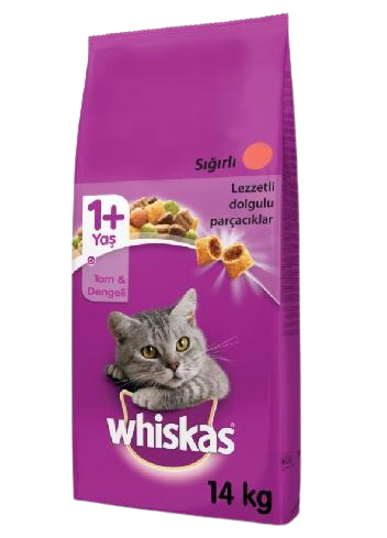 Whiskas Biftekli ve Havuçlu Yetişkin Kedi Maması 14 kg - Lisinya