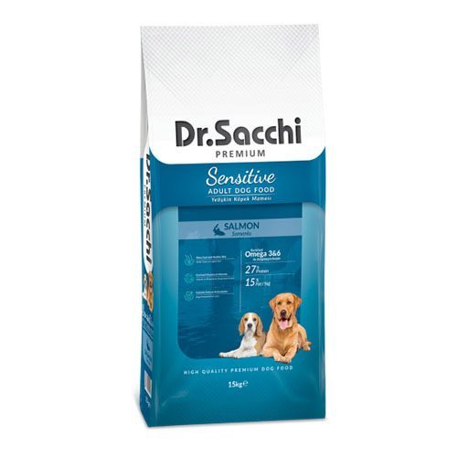 Dr.Sacchi Sensitive Somonlu Yetişkin Köpek Maması15 Kg - Lisinya