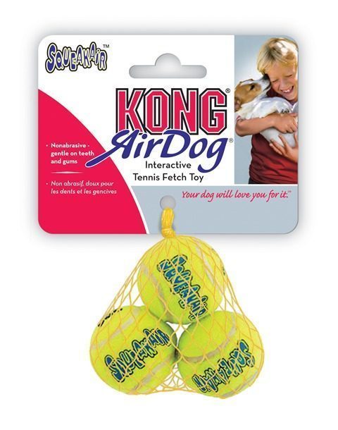 Kong Köpek Air Sq Sesli Tenis Topu XS 3 Adet 4 Cm - Lisinya