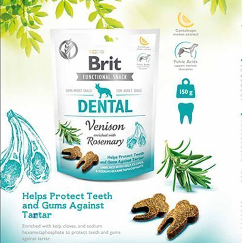 Brit Dental Biberiye Geyik Etli Köpek Diş Sağlığı Ödül 150 Gr - Lisinya