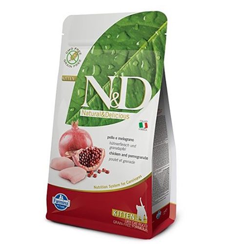 N&D Prime Tavuklu ve Narlı Tahılsız Yavru Kedi Maması 1,5 Kg - Lisinya