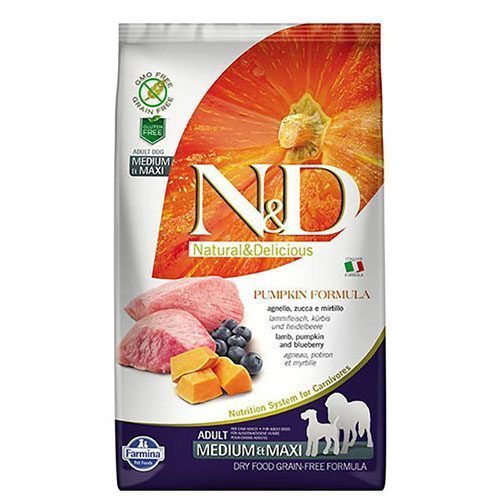 ND Balkabaklı Kuzu Etli Orta ve Büyük Irk Yetişkin Köpek Maması 2.5 Kg - Lisinya