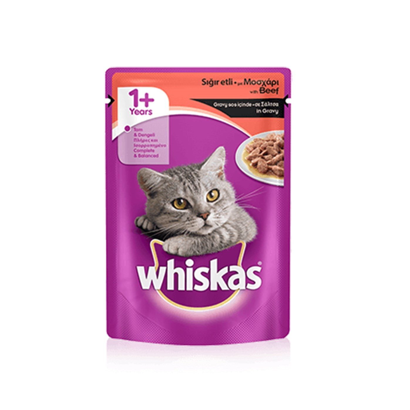 Whiskas Pouch Biftekli Yetişkin Kedi Konservesi  100 Gr - Lisinya