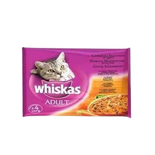 Whiskas Karışık Et Seçenekleri Gravy Soslu Kedi Pouch 4x100 Gr - Lisinya