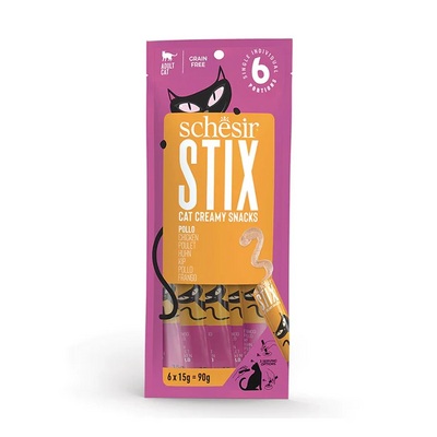 Schesir Cat Stix Tavuklu Krema Kedi Ödülü 6x15gr - Lisinya